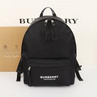 Burberry Logo Print ECONYL Backpack In Black image 1