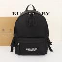 Burberry Logo Print ECONYL Backpack In Black logo