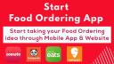 Food ordering app development company  logo