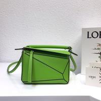 Loewe Mini Puzzle Bag Classic Calf In Light Green image 1