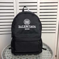 Balenciaga Logo Embroidery Backpack In Black image 1