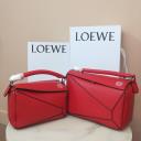 Loewe Puzzle Bag Classic Calf In Red logo