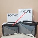 Loewe Puzzle Patchwork Bag Calfskin Black logo