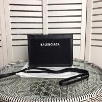 Balenciaga Navy Pouch With Strap In Black image 1