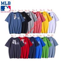 MLB NY Embroidery Printing Short Sleeve T-shirt image 1