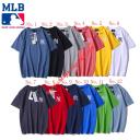 MLB NY Embroidery Printing Short Sleeve T-shirt logo