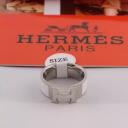 Hermes Clic H Ring Silver In White logo