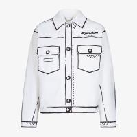 Fendi Roma Joshua Vides Jacket In Denim White image 1