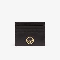 F is Fendi Card Holder In Calf Leather Black image 1