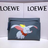 Loewe T Pouch x Dumbo Grained Calfskin In Blue image 1
