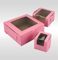 Custom Flip Top Cake Boxes With Window Boxes image 1