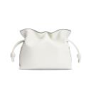 Loewe Mini Flamenco Clutch Nappa Calfskin In white logo