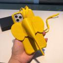 Loewe Elephant Crossbody Phone Case In Yellow logo
