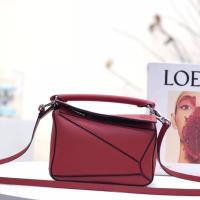 Loewe Mini Puzzle Bag Classic Calfskin In Red image 1