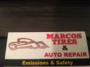 Marcos tires & auto repair logo