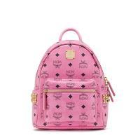 MCM Mini Stark Side Studs Backpack In Pink image 1