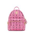 MCM Mini Stark Side Studs Backpack In Pink logo