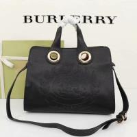 Burberry Leather Crest Grommet Detail Tote image 1