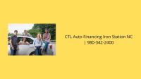 CTL Auto Financing Iron Station NC image 2