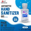 Antiseptic Hand Sanitizer Gel Pack of 12 logo
