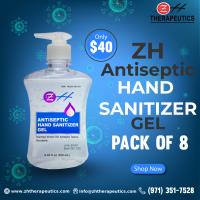 ZH Antiseptic Hand Sanitizer Gel Pack of 8  image 1