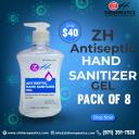 ZH Antiseptic Hand Sanitizer Gel Pack of 8  logo