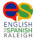 English to Spanish Raleigh logo
