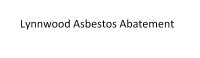 Lynnwood Asbestos Abatement image 1