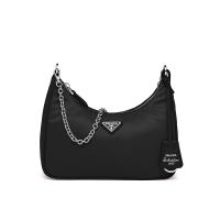 Prada 1BH204 Nylon Hobo Bag In Black image 1