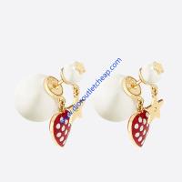 Dior Tribales Dioramour Earrings Metal, White Resi image 1
