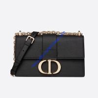 Dior 30 Montaigne Chain Bag Grained Calfskin Black image 1