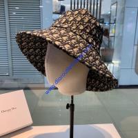 Dior Teddy Bucket Hat Oblique Cotton Blue image 1