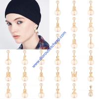 My ABCDior Tribale Earring Metal and White Resin  image 1