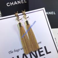 Saint Laurent Loulou Earrings With Chain Tassels image 1