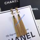Saint Laurent Loulou Earrings With Chain Tassels logo