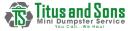 Titus and Sons Mini Dumpster Service logo
