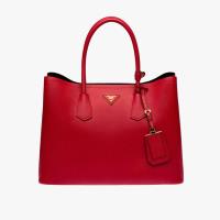 Prada 1BG756 Saffiano Leather Double Bag In Red image 1