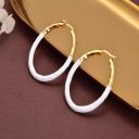 Burberry Gold-plated Oval Earrings logo