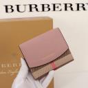 Burberry Luna House Check And Leather Wallet logo
