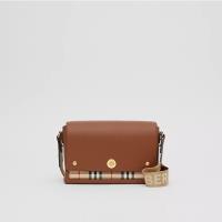 Burberry Leather And Vintage Check Crossbody Bag image 1