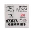 Ganja gummies 500mg canna basics logo