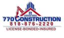 770 Construction - Remodeling & Roofing services logo