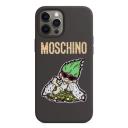 Moschino Good Luck Trolls iPhone Case Black/Green logo