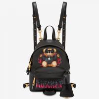 Moschino Bat Teddy Bear Mini Leather Backpack image 1