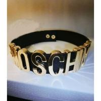 Moschino Logo Letters Necklace Black image 1