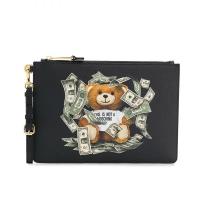 Moschino Dollar Teddy Bear Clutch Black image 1
