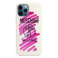 Moschino Brushstroke Question iPhone Case White image 1