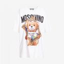 Moschino Frame Teddy Bear T-Shirt White logo