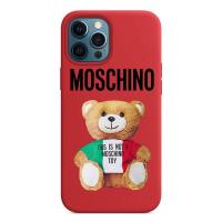 Moschino Italian Teddy Bear iPhone Case Red image 1