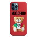 Moschino Italian Teddy Bear iPhone Case Red logo